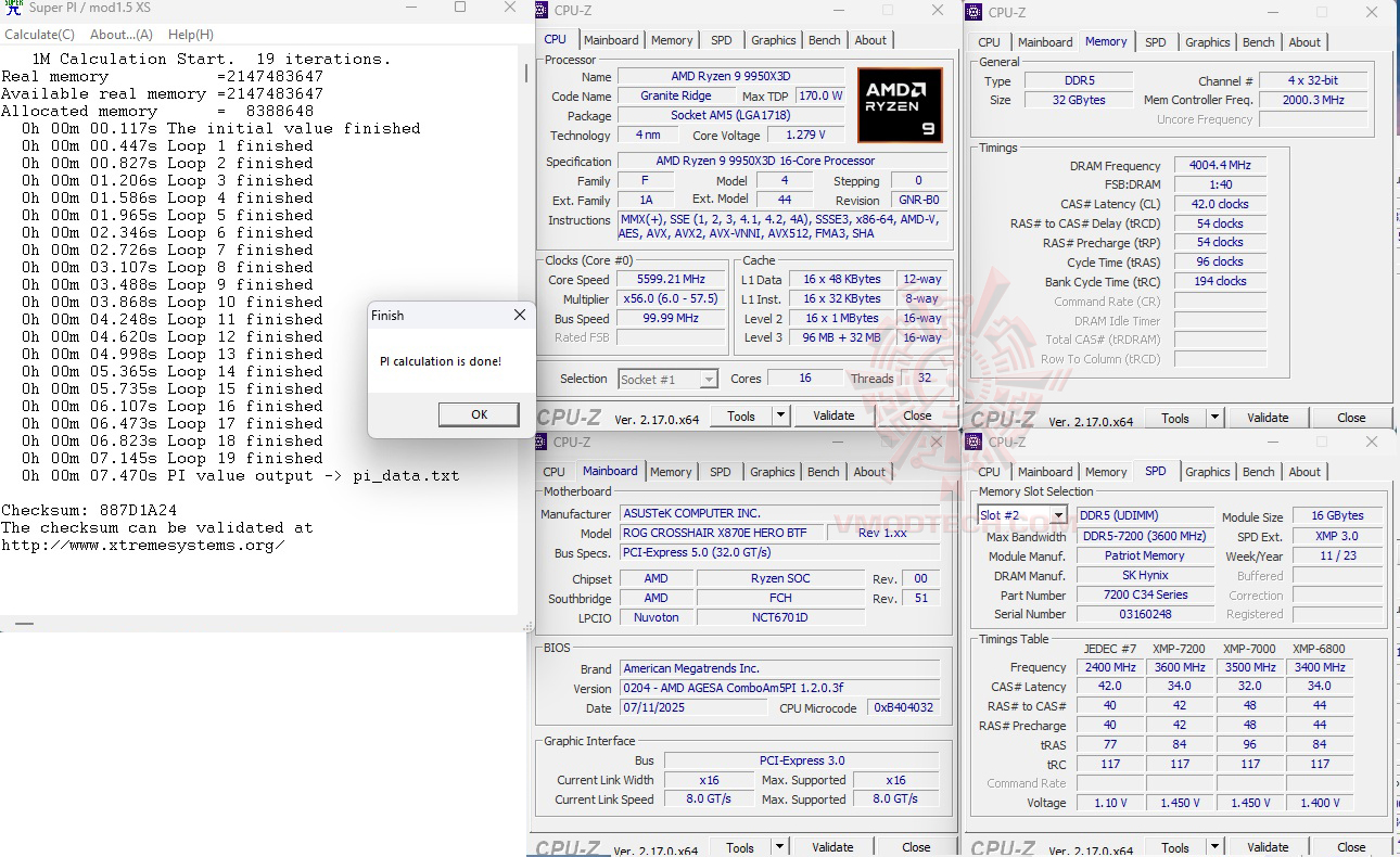 s1 oc ASUS ROG CROSSHAIR X870E HERO BTF REVIEW