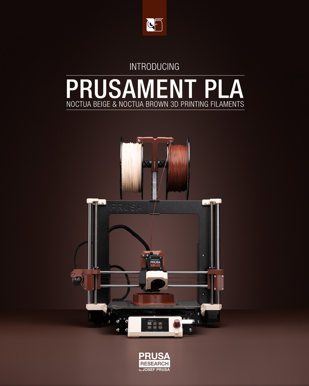 Noctua และ Prusa Research เปิดตัวเส้นใย 3D Printing ในโทนสีซิกเนเจอร์ของ Noctua
