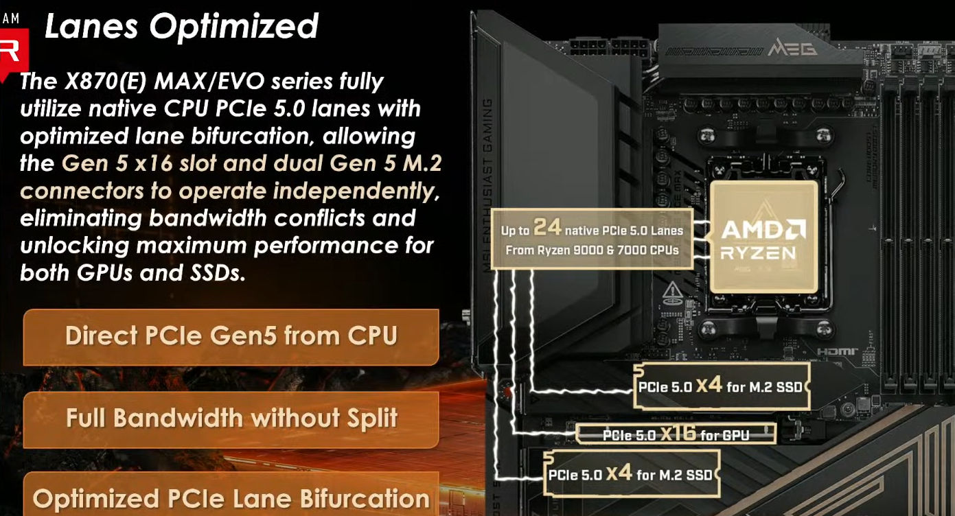 598703078_1261983639298349_6615932858509480001_n 598703078 1261983639298349 6615932858509480001 n MSI อัพเดทเมนบอร์ด MSI X870E MAX และ EVO พร้อม BIOS ขนาด 64MB สำหรับซีพียู AMD AM5 Ryzen รุ่นใหม่ในอนาคตที่กำลังจะเปิดตัวในเร็วๆ นี้