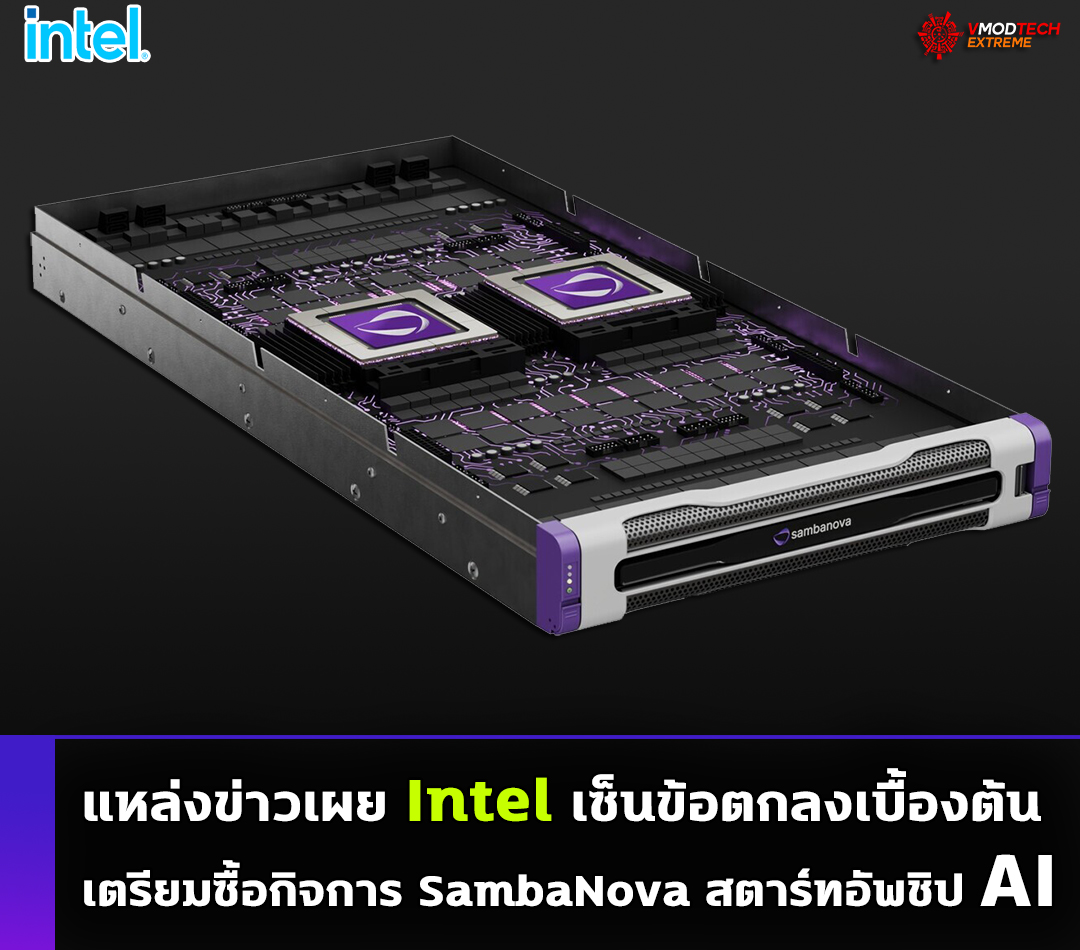 intel-sambanova-ai intel sambanova ai แหล่งข่าวเผย Intel ทำข้อตกลงเบื้องต้น เตรียมเข้าซื้อ SambaNova สตาร์ทอัพชิป AI