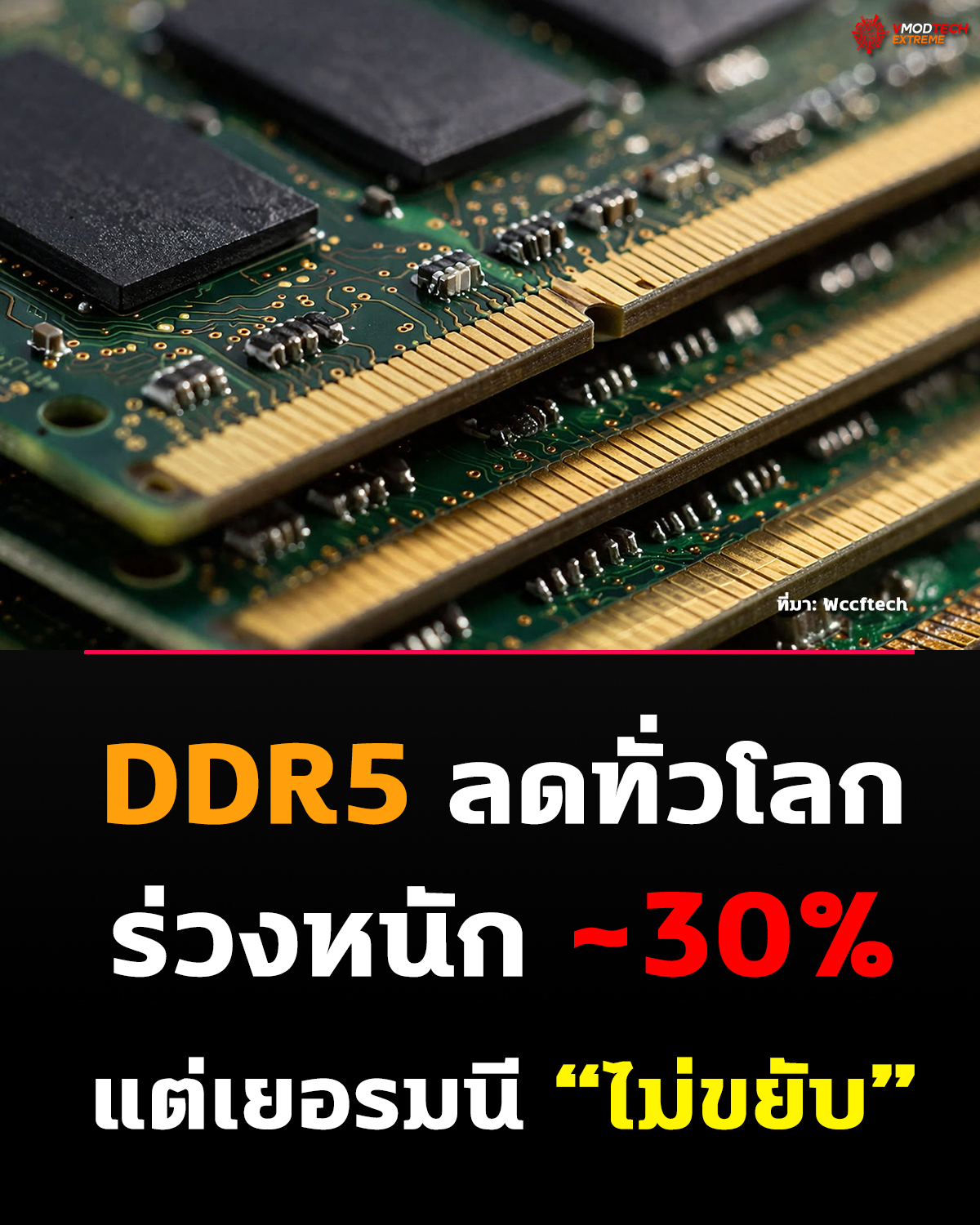 DDR5 ลดทั่วโลก…แต่เยอรมนี “ไม่ขยับ”!