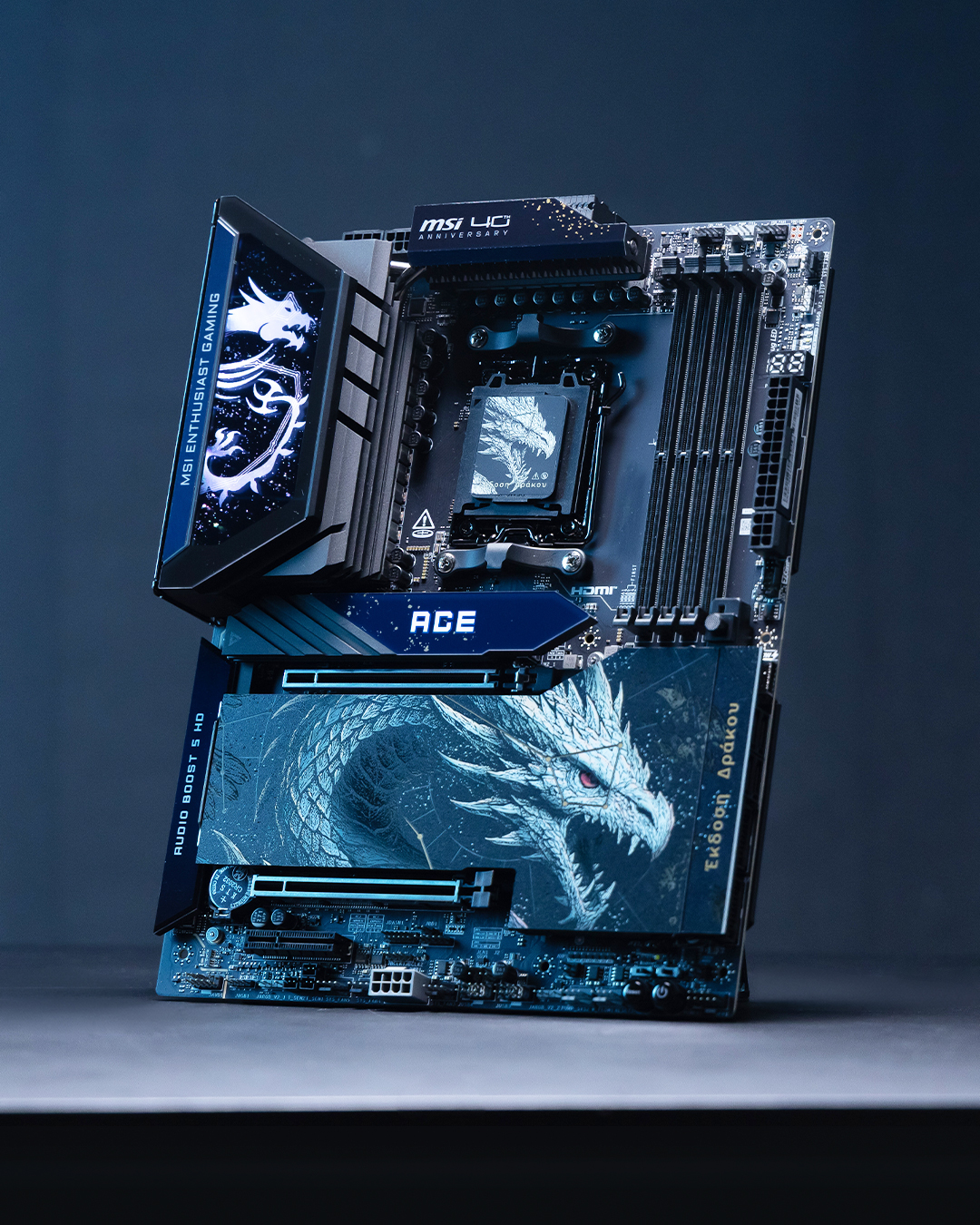 MSI ฉลองครบรอบ 40 ปี ด้วยฮาร์ดแวร์รุ่นพิเศษ “Dragon Edition Draco Epic” ทั้งโน้ตบุ๊ก Titan 18 HX และเมนบอร์ด MEG X870E ACE MAX ที่มาในธีมมังกรสุดอลังการ