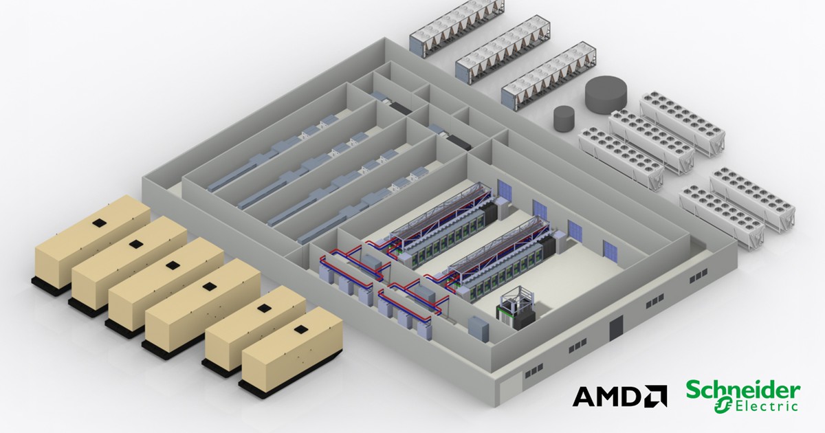 ชไนเดอร์ อิเล็คทริค ร่วมกับ AMD เปิดตัวสถาปัตยกรรมอ้างอิงครั้งแรก บนแพลตฟอร์ม “Helios” เร่งการติดตั้งใช้งานสำหรับ AI Factory