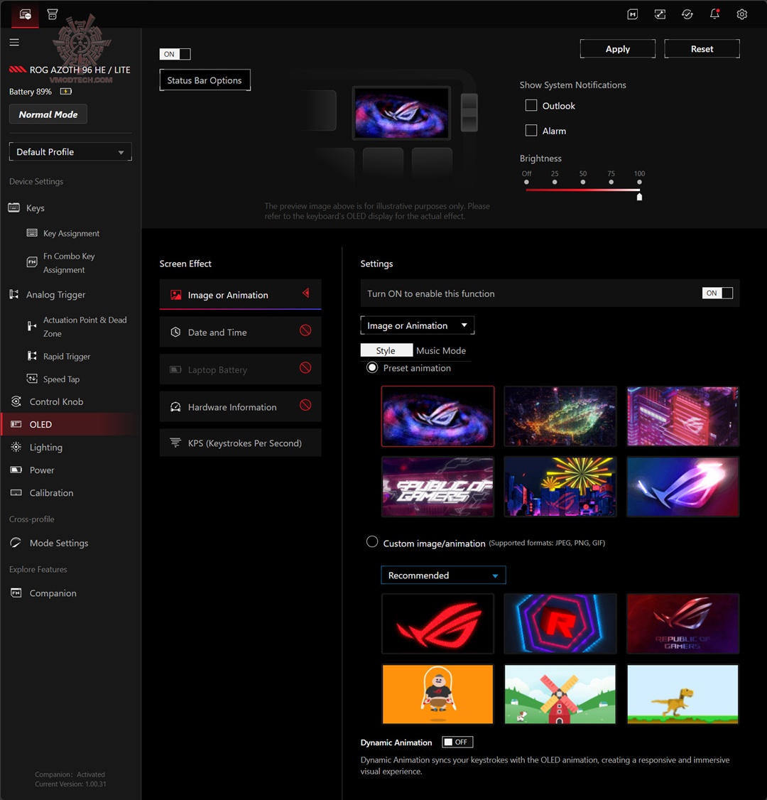 7 ROG AZOTH 96 HE LITE Review