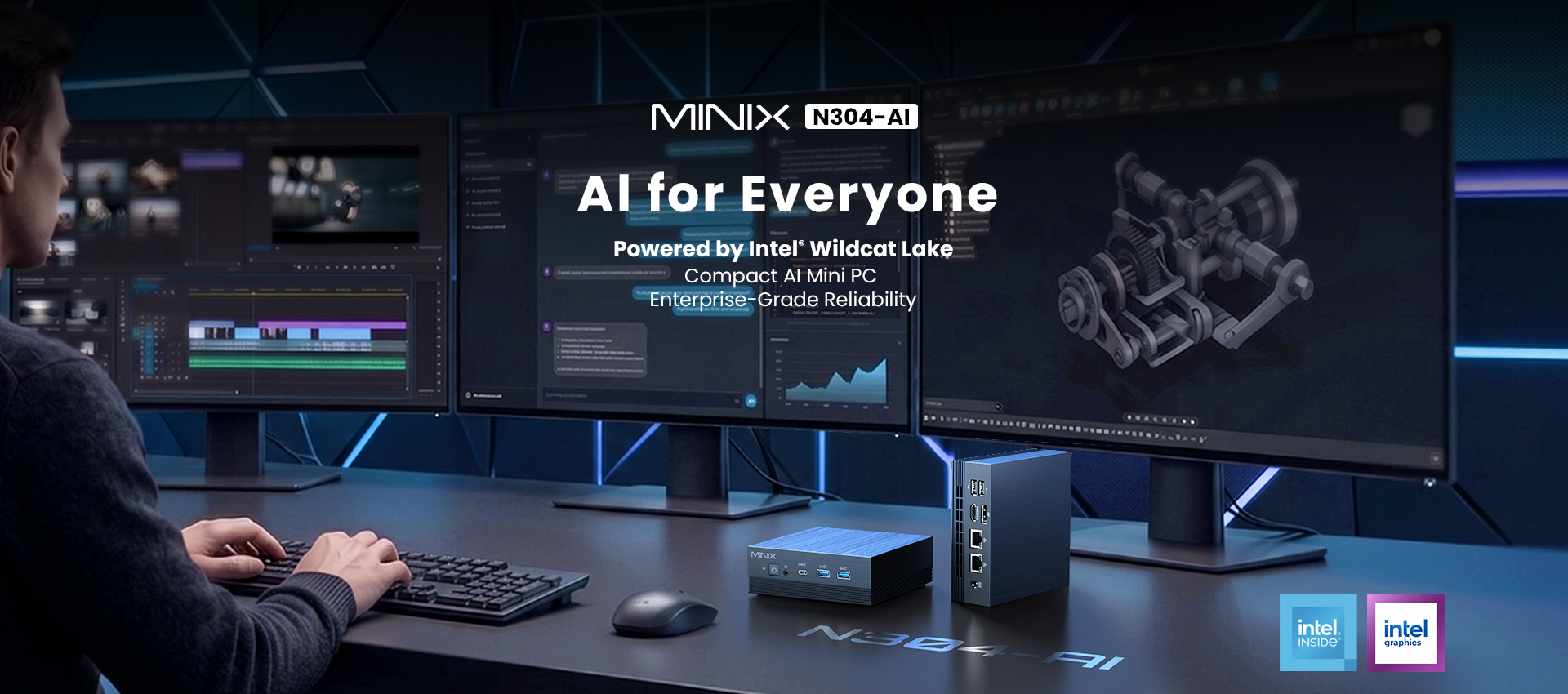 MINIX เปิดตัว N304-AI Mini PC พลัง AI สูงสุด 24 TOPS ขับเคลื่อนด้วย Intel® Wildcat Lake