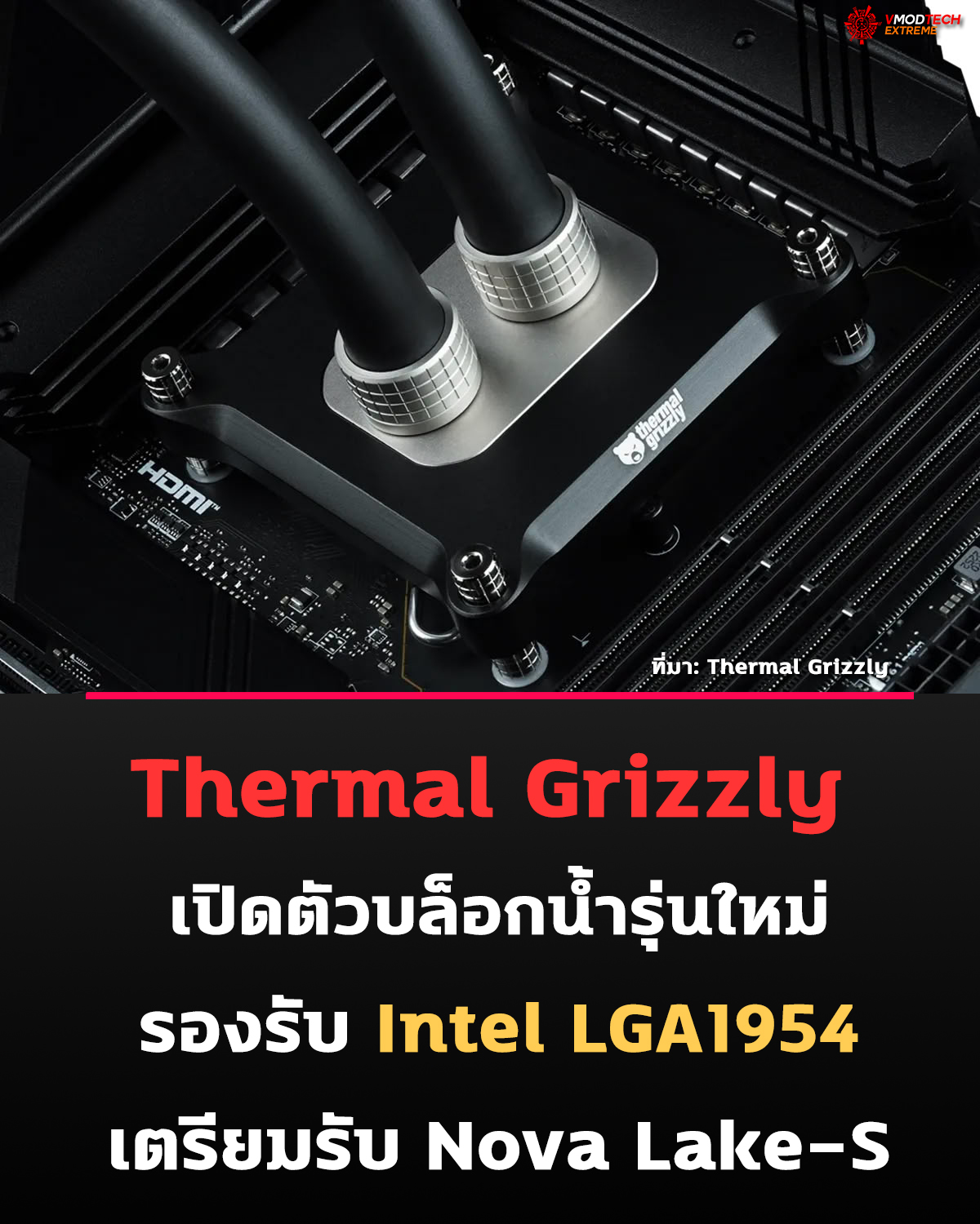 Thermal Grizzly เปิดตัว Mycro Pro Stainless Steel รองรับ LGA1954 สำหรับ Intel Nova Lake-S
