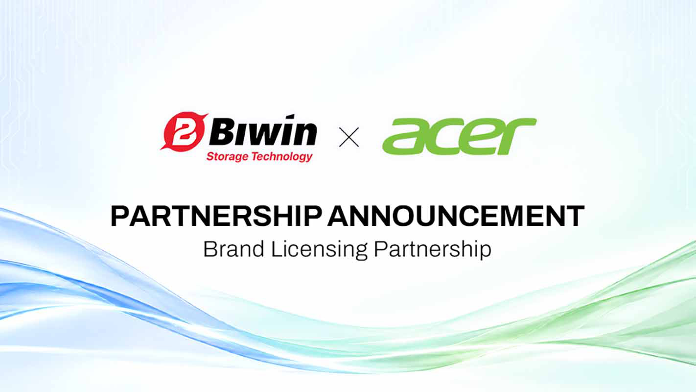BIWIN ผนึกกำลัง Acer ต่อสัญญา Brand License ระยะยาว