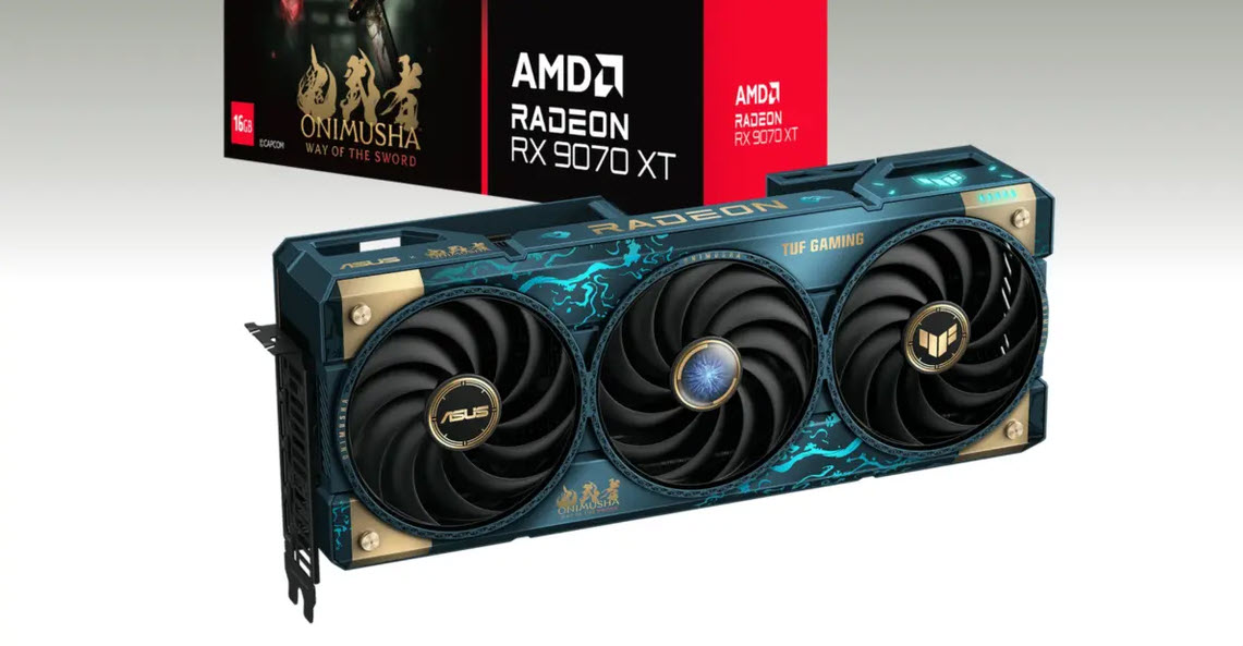 ASUS เปิดตัว TUF Gaming Radeon RX 9070 XT Onimusha Edition การ์ดจอลายพิเศษจากเกม Onimusha