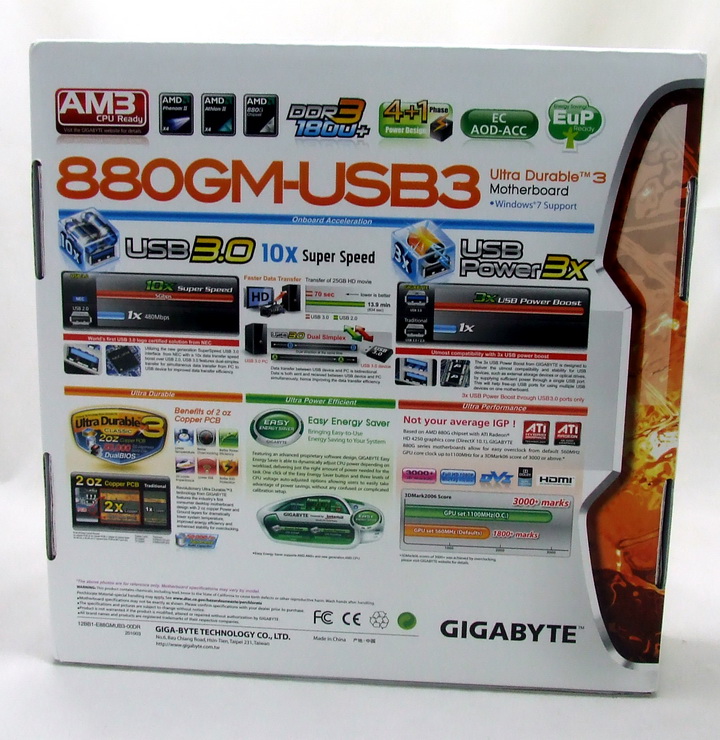 316 Gigabyte 880GM USB3 Review