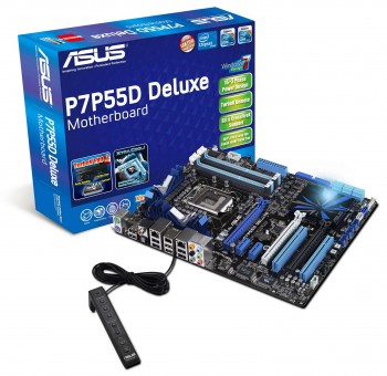 asus p7p55d deluxe motherboard อัสซุส แนะนำสุดยอดมาเธอร์บอร์ด P7P55D ซีรี่ย์  รุ่นแรกของโลก ที่ใช้ระบบจ่ายพลังงานไฮบริด 32 เฟส