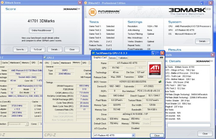 3dmark031 AMD ATI HD 4770 แบบเต็มๆ