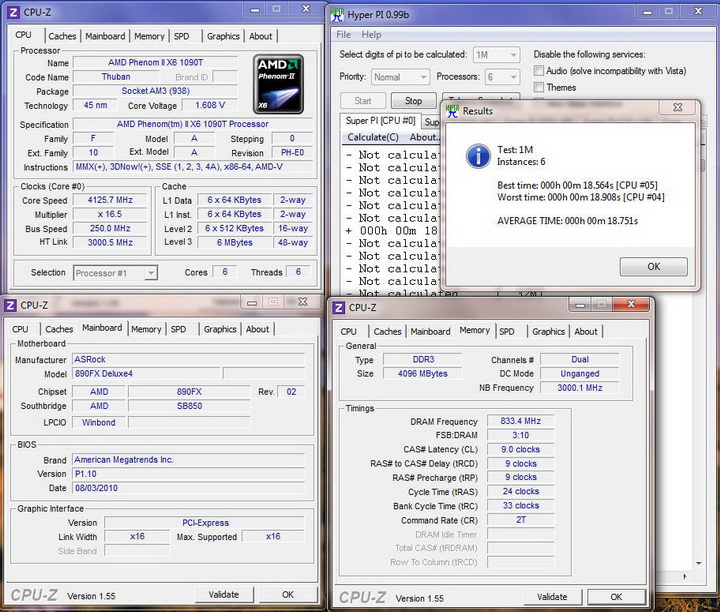 pi1m6core Asrock 890FX Deluxe4  Review