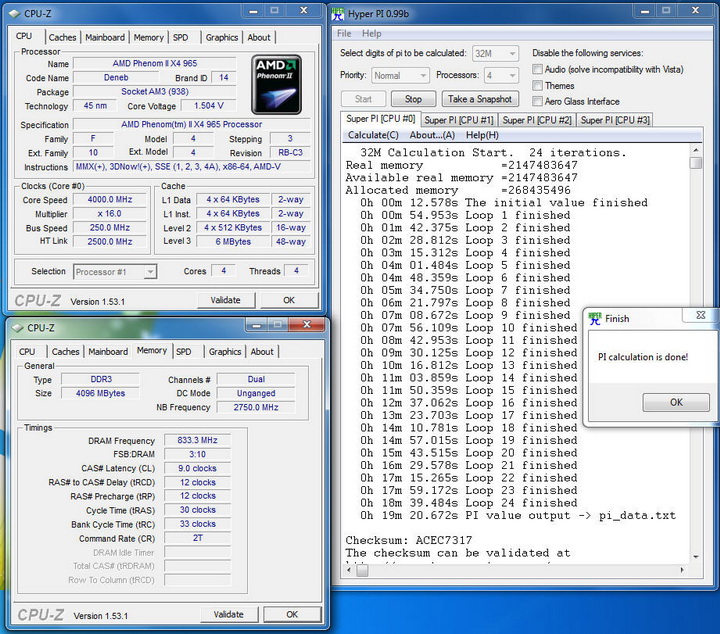 pi32 ASUS Radeon HD 5770 1GB Voltage Tweak Edition