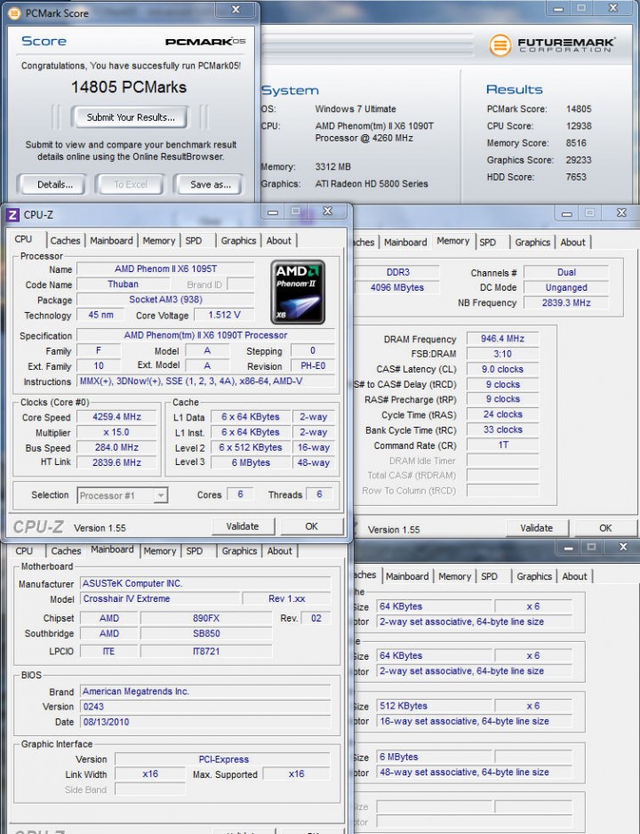 pcmark051 Asus Crosshair IV Extreme  Review