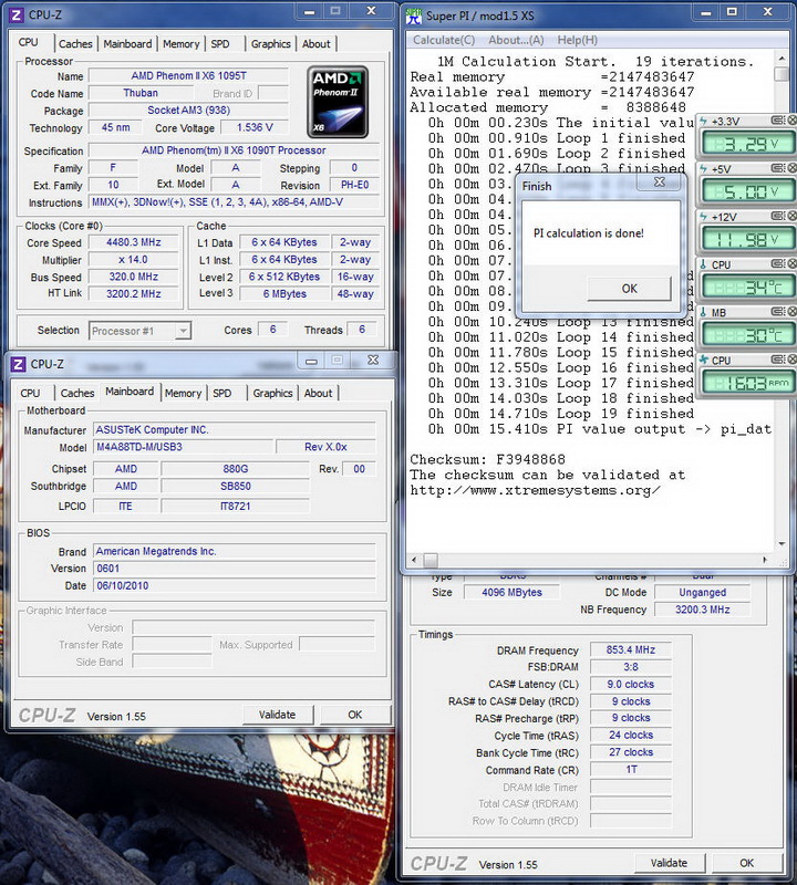 pi1bus320 Asus M4A88TD M/USB3 Motherboard Review
