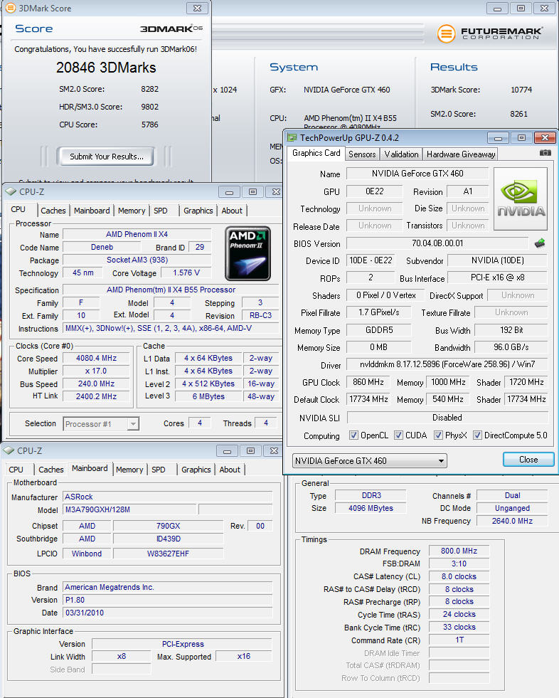 06 GALAXY Geforce GTX460 GC 768MB Review