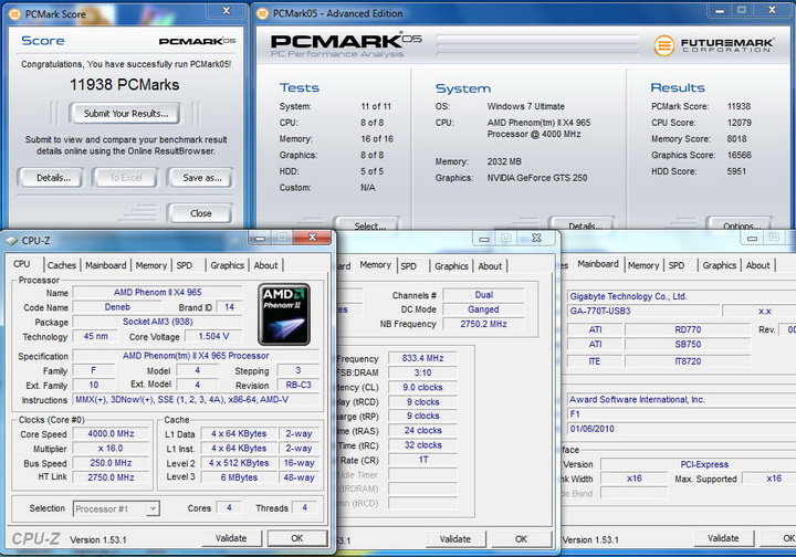 pcmark051 pcmark051 Gigabyte 770T USB3 Review