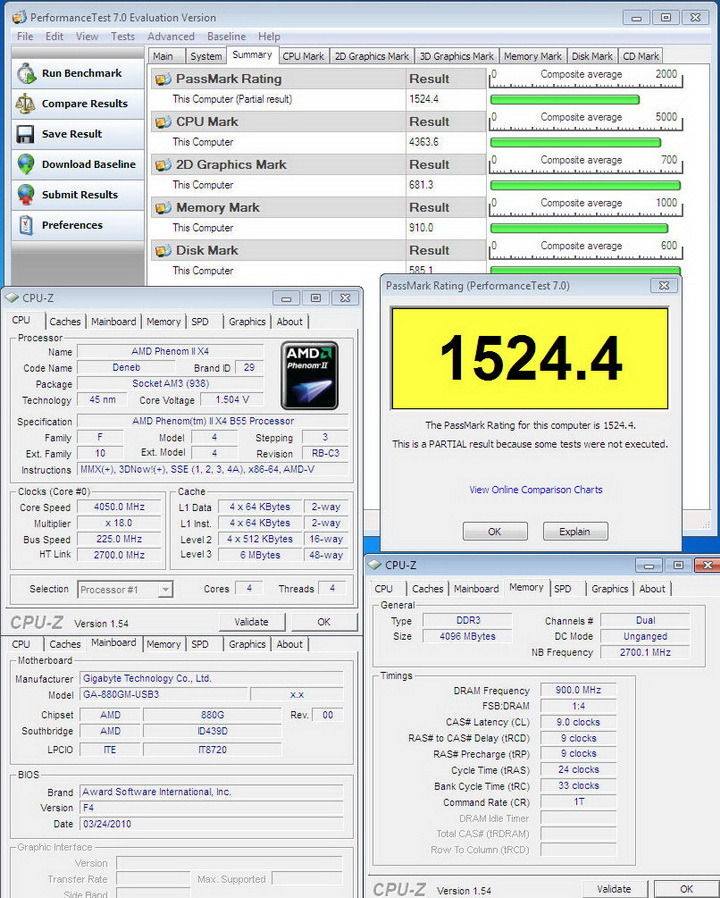 performancetest70 Gigabyte 880GM USB3 Review