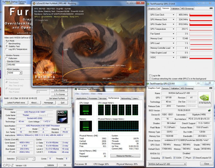 temp14 720x563 Gigabyte GT 430 Review