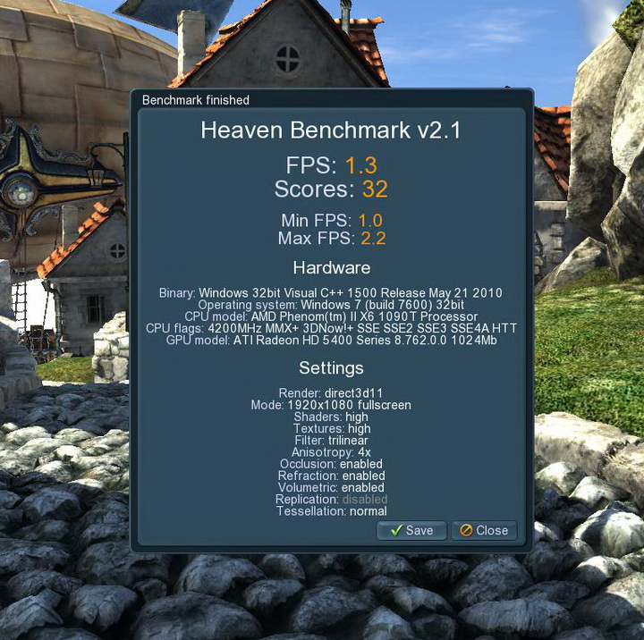 unigine 2002 01 01 22 04 51 57 HIS Radeon HD 5450 Ram 1G Review