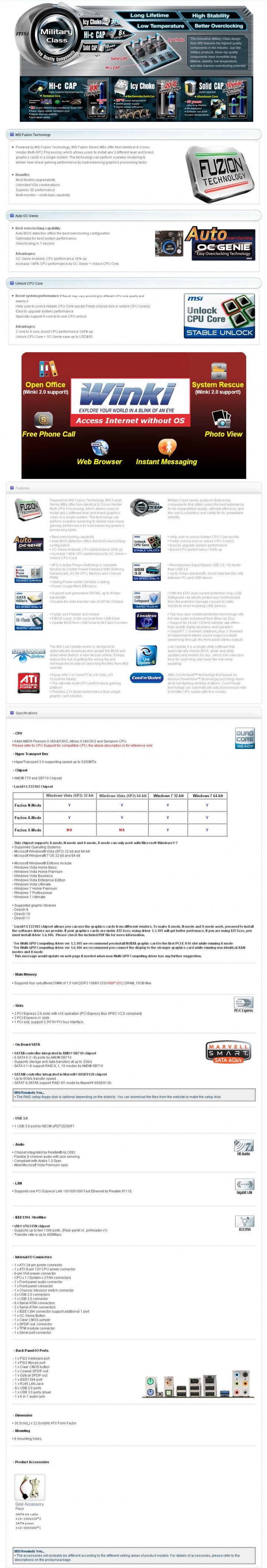 sp2 MSI 870A Fuzion  Review  Cool......