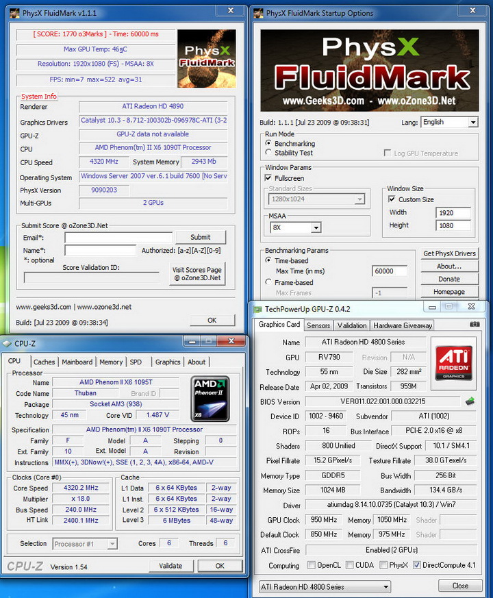 fot MSI 890FXA GD70 & AMD Phenom II X6 1090T