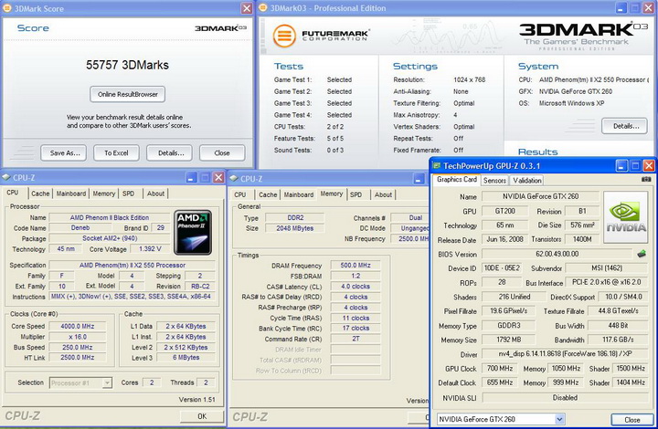 2003 MSI GTX260 Lightning Black Edition 