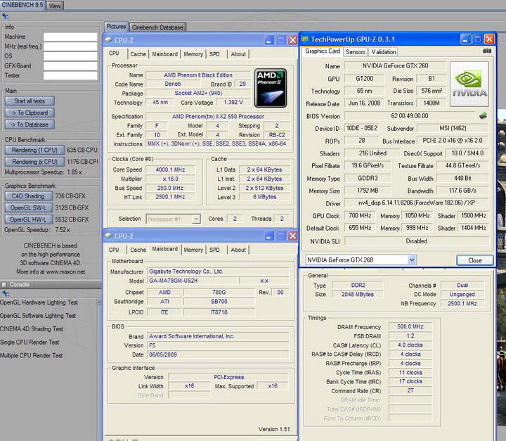 95 MSI GTX260 Lightning Black Edition 