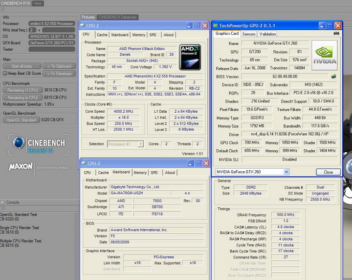 r10 MSI GTX260 Lightning Black Edition 