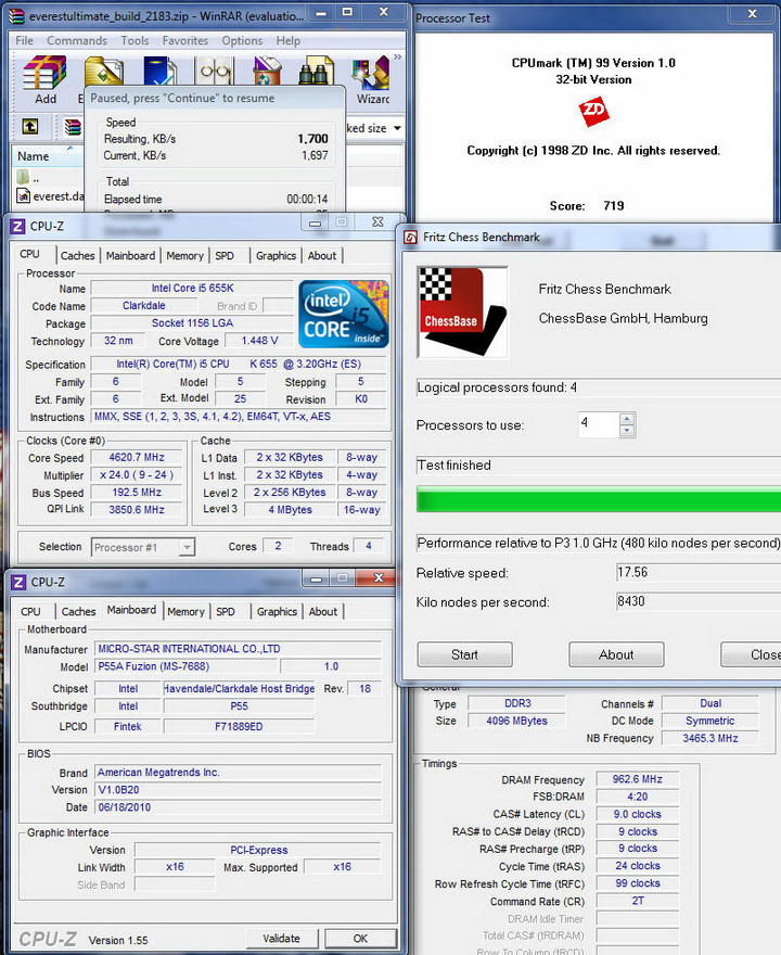 mix MSI P55A Fuzion Review