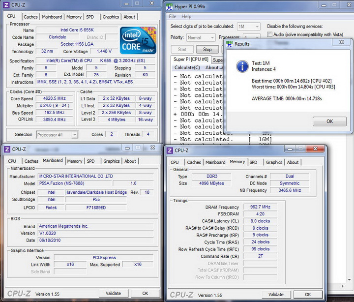 pi1m4c MSI P55A Fuzion Review