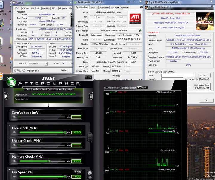 fluid Power color ATi HD5550