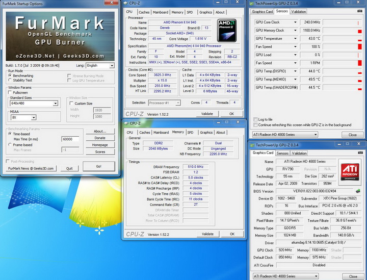 temp XFX HD 4890 @ AMD System