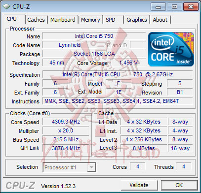cpu 4309 DFI DK P55 T3eH9 Review