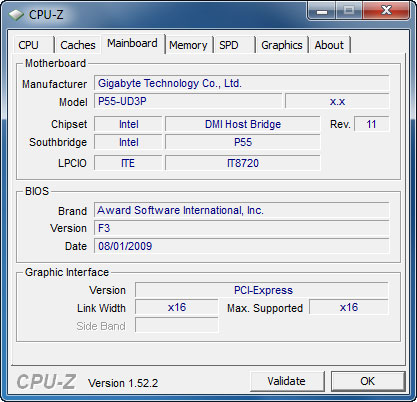 cpu02 Intel Core i5 750 GIGABYTE P55 UD3P overclocking test