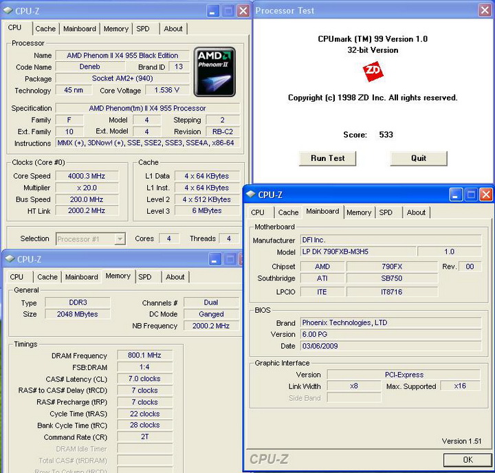 cpumaek991 Phenom II955 VS  DFI DK 790 FXB M3H5 