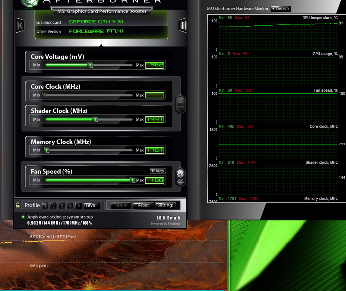 furmarkstock Thermalright Spitfire & HR03GT + GTX470 !!!
