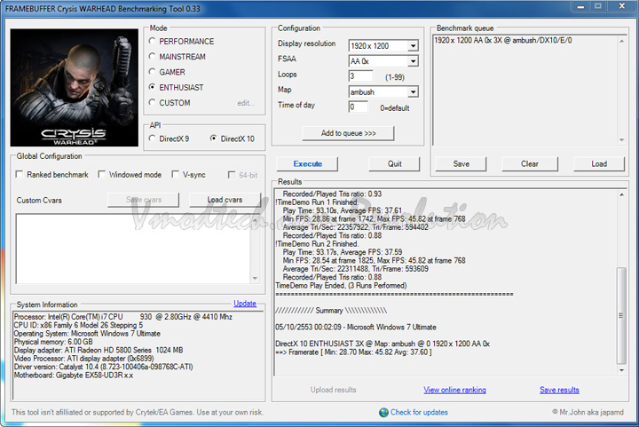 5850 crysiswh oc ASUS EAH5850 DDR5 Review