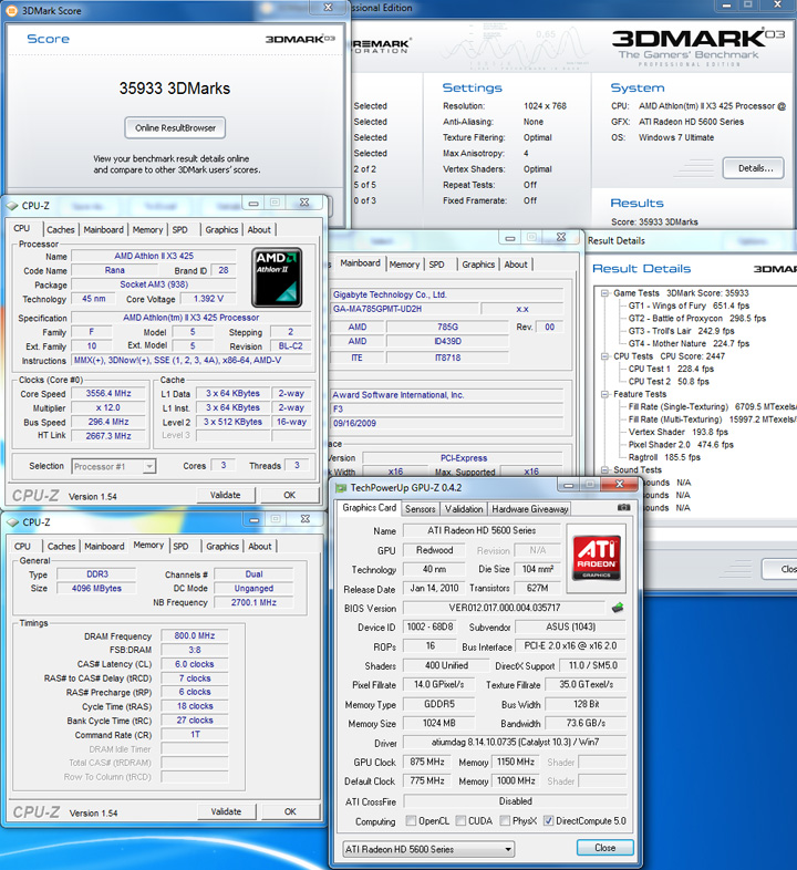 03 oc ASUS EAH5670 1GB DDR5 Review