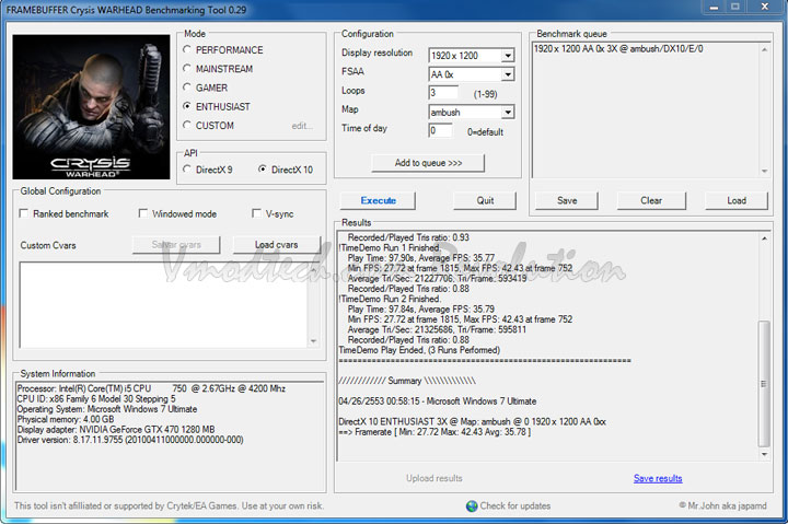 crysis oc EVGA Geforce GTX470 Overclocking Review