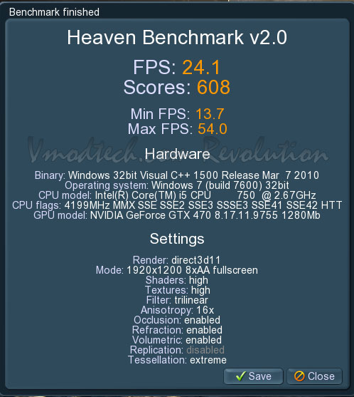 unigine 2010 04 26 01 04 06 EVGA Geforce GTX470 Overclocking Review