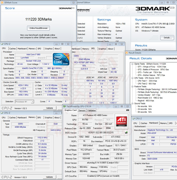 3dmark03 2300 GEIL EVO ONE PC3 17000 CL9 Review