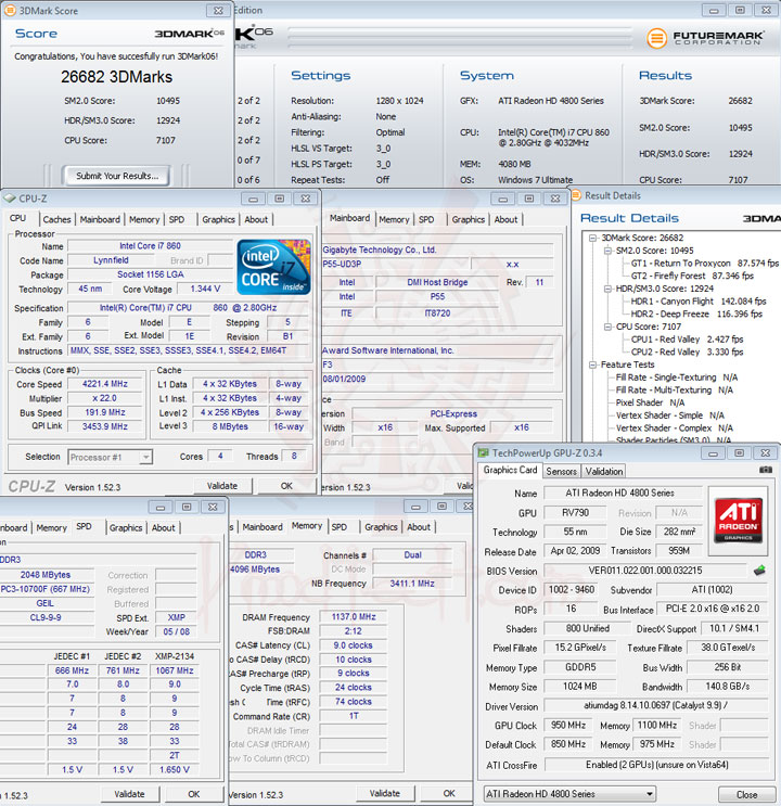 3dmark06 2300 GEIL EVO ONE PC3 17000 CL9 Review