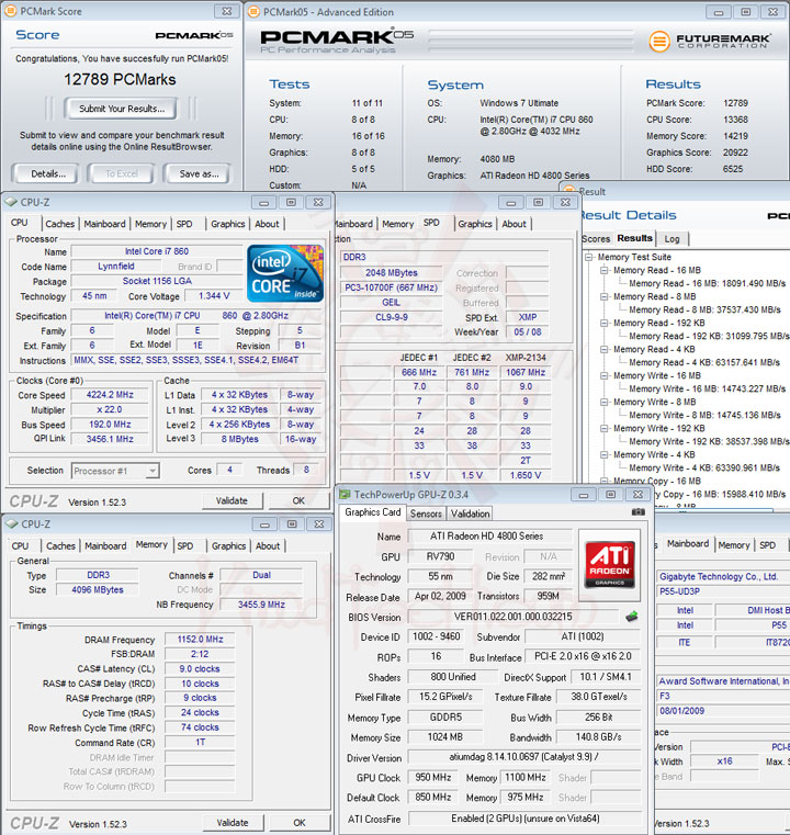 pcmark05 23001 GEIL EVO ONE PC3 17000 CL9 Review