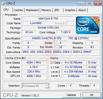 cpuz1 GIGABYTE GA P55A UD4P Full Benchmark Review