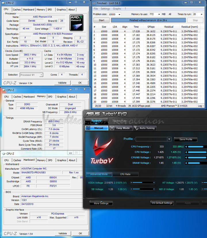 333 linx ASUS M4A89GTD PRO/USB3 Motherboard Review