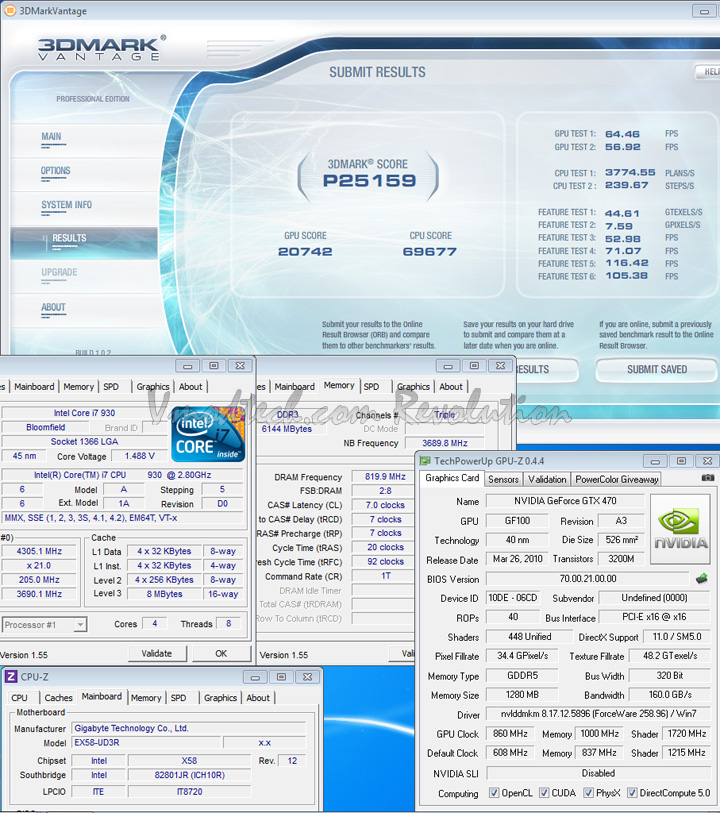 07 max Palit Geforce GTX470 1280MB DDR5 Overclock Test
