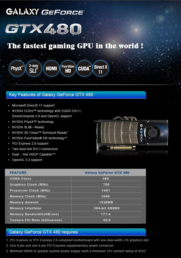 galaxy info GALAXY nVidia Geforce GTX480 : Review