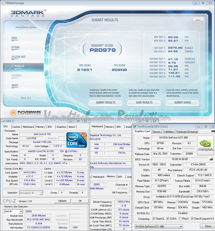 gtx 480 3d07 oc nophysx EVGA Geforce GTX480 Review