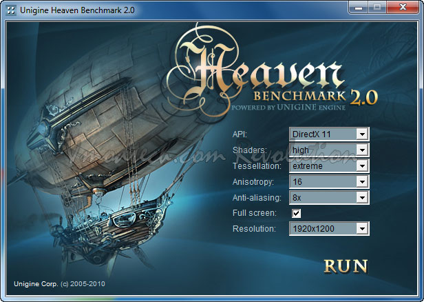 heaven20 1 EVGA Geforce GTX480 Review
